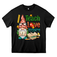 Black gnome teach love inspire Heavy Core Tee - NancyCooperArtShop