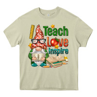 Mossy gnome teach love inspire Heavy Core Tee - NancyCooperArtShop
