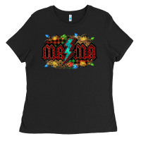 Black lightning bolt mama christmas Ladies Tee - Jasminsmagicworld