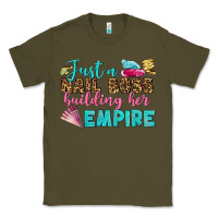 Army Green just a nail boss building her empire bbs Classic Tee - BundleAndBundleShop