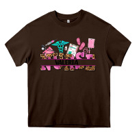 Chocolate Brown nurse custom name Heavy Core Tee - AdoDesignShop