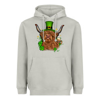 Moon Dust St. Patrick's Day cow Heavyweight Hoodie - OliviaCreatesArt