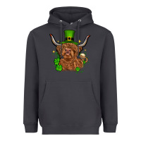 Smoke St. Patrick's Day cow Heavyweight Hoodie - OliviaCreatesArt