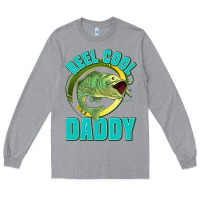 Heather Grey reel cool daddy Long Sleeve Tee - Jasminsmagicworld