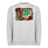 Heather Grey blame it all on my roots Heavyweight Sweatshirt - RanaPortraitStore