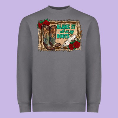 Blame It All On My Roots Heavyweight Sweatshirt Designed By Ranaportraitstore