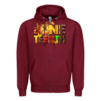 Burgundy juneteen black girl Zipper Hoodie - CowGirlArtShop