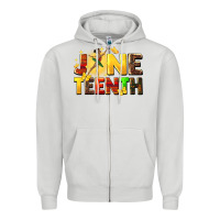 Dove Grey juneteen black girl Zipper Hoodie - CowGirlArtShop