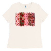 Bone valentine's day brushstrokes Ladies Tee - RanaPortraitStore