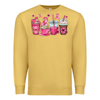 Antique Gold breast cancer coffee cups Premium Sweatshirt - OliviaCreatesArt