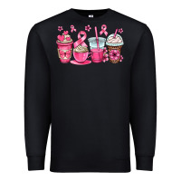 Black breast cancer coffee cups Premium Sweatshirt - OliviaCreatesArt