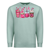 Seafoam breast cancer coffee cups Premium Sweatshirt - OliviaCreatesArt