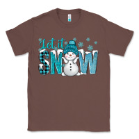 Chestnut let it snow with cute snowman bbs Classic Tee - BundleAndBundleShop