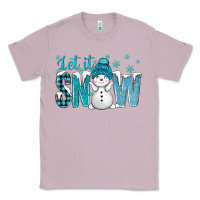 Lilac let it snow with cute snowman bbs Classic Tee - BundleAndBundleShop