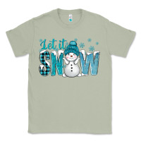 Matcha let it snow with cute snowman bbs Classic Tee - BundleAndBundleShop