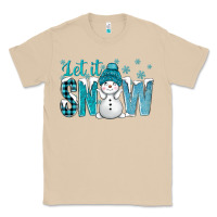 Mushroom let it snow with cute snowman bbs Classic Tee - BundleAndBundleShop
