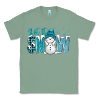 Sage let it snow with cute snowman bbs Classic Tee - BundleAndBundleShop