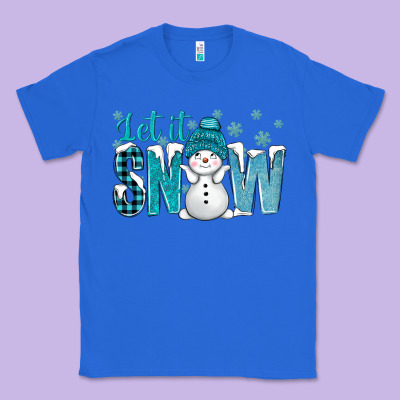 Let It Snow With Cute Snowman Bbs Classic Tee Designed By Bundleandbundleshop