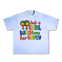 Grape Ice Just A Girl Who Loves Her Wifey Urban Heavy Tee - BundleAndBundleShop
