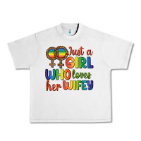 Lunar Rock Just A Girl Who Loves Her Wifey Urban Heavy Tee - BundleAndBundleShop