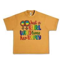 Peanut Butter Just A Girl Who Loves Her Wifey Urban Heavy Tee - BundleAndBundleShop