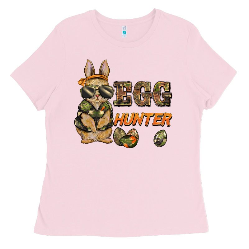 Easter Egg Hunter Rabbit Bunny Ladies Tee by BarkalooDesign | Teevron