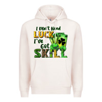 Pale Pink I don't need luck i've got skill Premium Hoodie - CowGirlArtShop