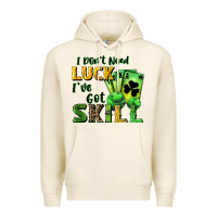 Tofu I don't need luck i've got skill Premium Hoodie - CowGirlArtShop
