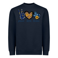 Navy Peace Love Texas Heavyweight Sweatshirt - Bettercallsaul