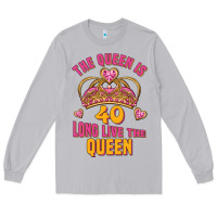Moon Dust the queen is 40 long live the queen Long Sleeve Tee - Jasminsmagicworld