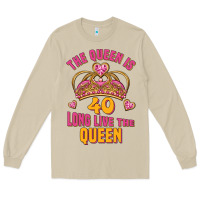Mushroom the queen is 40 long live the queen Long Sleeve Tee - Jasminsmagicworld