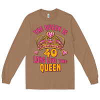 Toasted Coconut the queen is 40 long live the queen Long Sleeve Tee - Jasminsmagicworld