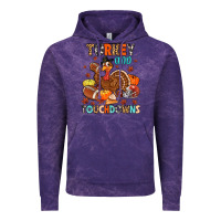 Cloud Purple turkey and touchdowns Vintage Hoodie - MaliasSmallBusiness