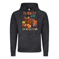 Vintage Black turkey and touchdowns Vintage Hoodie - MaliasSmallBusiness