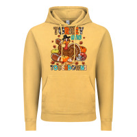 Vintage Mustard turkey and touchdowns Vintage Hoodie - MaliasSmallBusiness