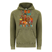 Vintage Olive turkey and touchdowns Vintage Hoodie - MaliasSmallBusiness