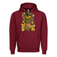 Burgundy i am black history Zipper Hoodie - CowGirlArtShop