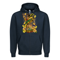 Navy i am black history Zipper Hoodie - CowGirlArtShop