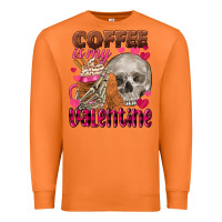 Carrot Coffee is my Valentine skull Premium Sweatshirt - FaDigitalArtStudio