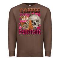 Chestnut Coffee is my Valentine skull Premium Sweatshirt - FaDigitalArtStudio