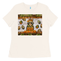 Bone easter egg hunter  rabbit Ladies Tee - BarkalooDesign