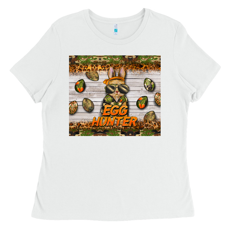 Easter Egg Hunter  Rabbit Ladies Tee by BarkalooDesign | Teevron