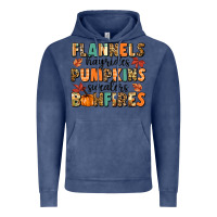 Vintage Denim flannels hayrides pumpkinsbonfires Vintage Hoodie - MaliasSmallBusiness