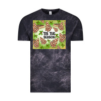 Cloud Black tis the season christmas tree cake Vintage Tee - MaliasSmallBusiness