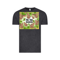Vintage Black tis the season christmas tree cake Vintage Tee - MaliasSmallBusiness