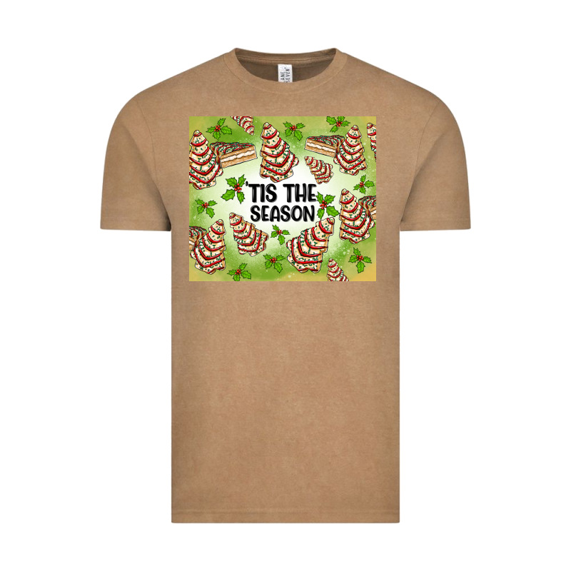Tis The Season Christmas Tree Cake Vintage Tee by MaliasSmallBusiness | Teevron