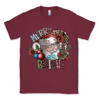 Burgundy merry and bright Classic Tee - SublimationCraftShop