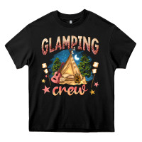 Black glamping crew Heavy Core Tee - NancyCooperArtShop