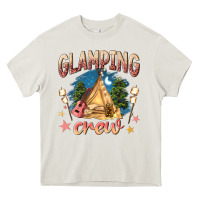 Cream glamping crew Heavy Core Tee - NancyCooperArtShop