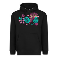 Black Xoxo Valentine's Day turquoise gemstone Heavyweight Hoodie - FaDigitalArtStudio